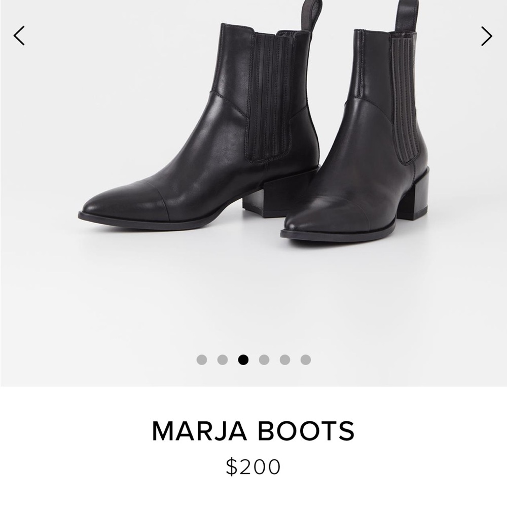 ***USED/ WORN** black vagabond black boots size 7